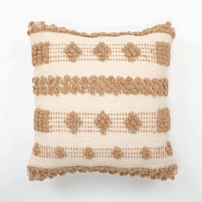 Pitloom Boondi Shapes Pattern Cushion Cover, Squares, Triangles, Bar - Decor & Living - 4