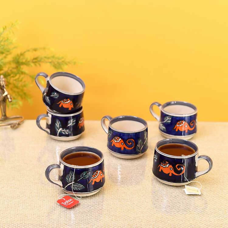 Morning Tuskers Tea Cups - Set of 6 - Dining & Kitchen - 1