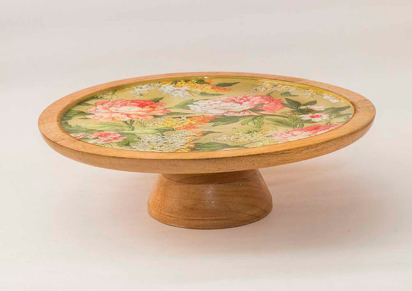 Floral Green Cake Stand - Dining & Kitchen - 3