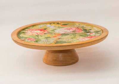 Floral Green Cake Stand - Dining & Kitchen - 3