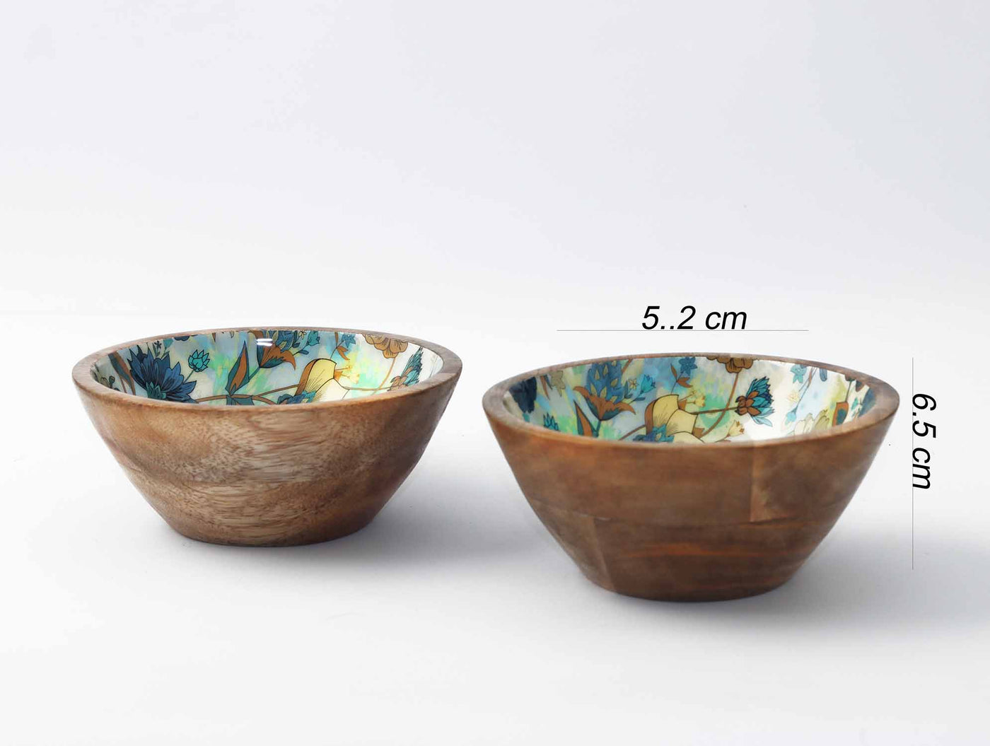 Floral Blue Snack Bowl (Set of 2) - Dining & Kitchen - 2