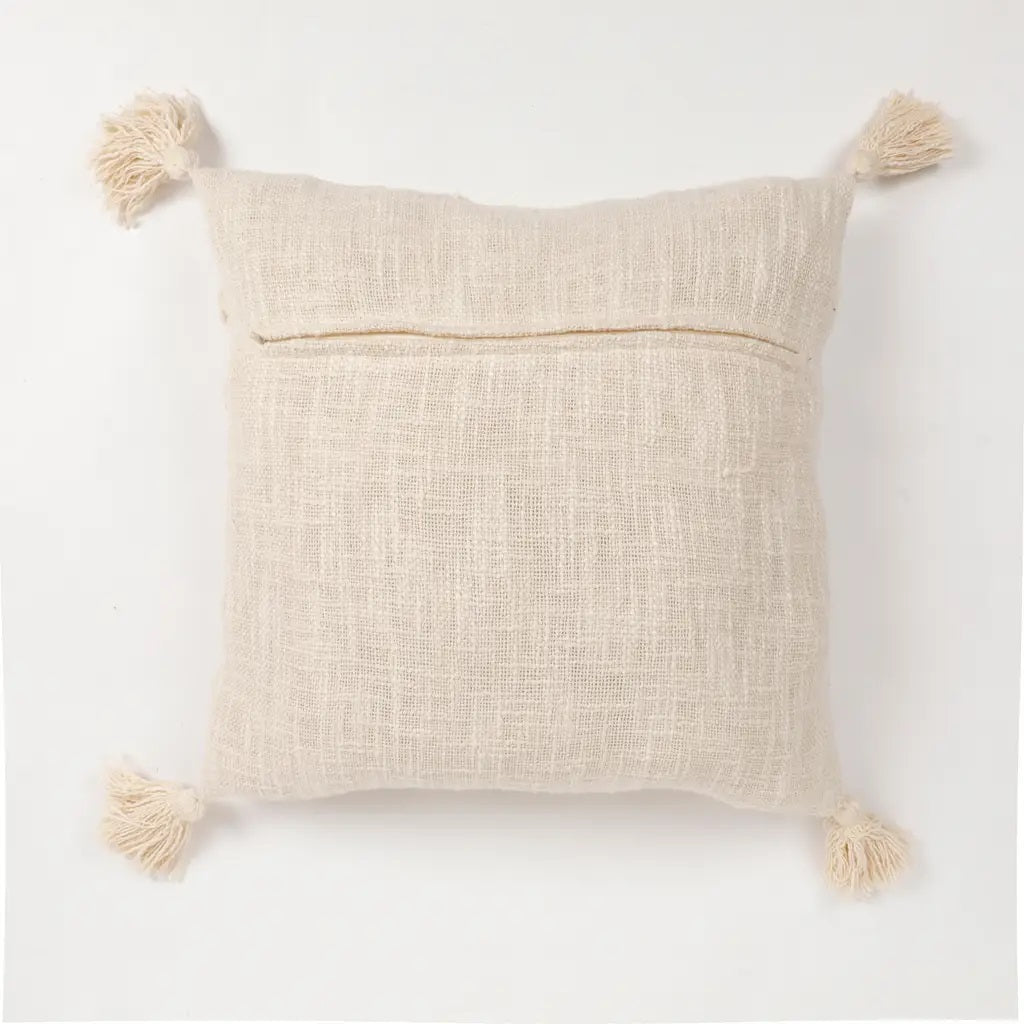 Cotton Tufted Cushion, Triangle Design - Decor & Living - 4