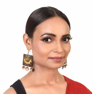 Butterfly-X' Handcrafted Tribal Wooden Earrings - Fashion & Lifestyle - 3