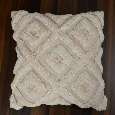 Cotton Canvas Tufted Cushion Cover, Diamond - Decor & Living - 2