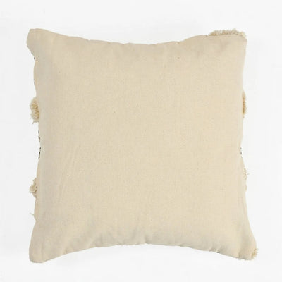 Cotton Tufted Black White Lines Cushion Cover - Decor & Living - 3