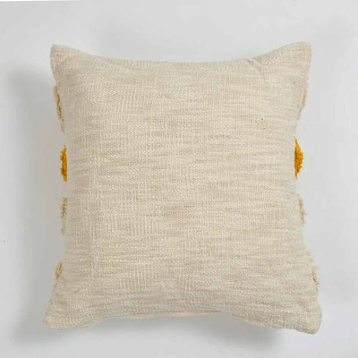 Tufted Cushion Cover, Rows, Dots, Off-White, Orange, Black - Decor & Living - 3