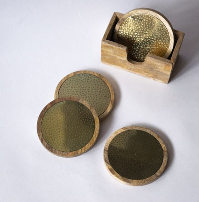 Rice Gold Coasters - Dining & Kitchen - 3