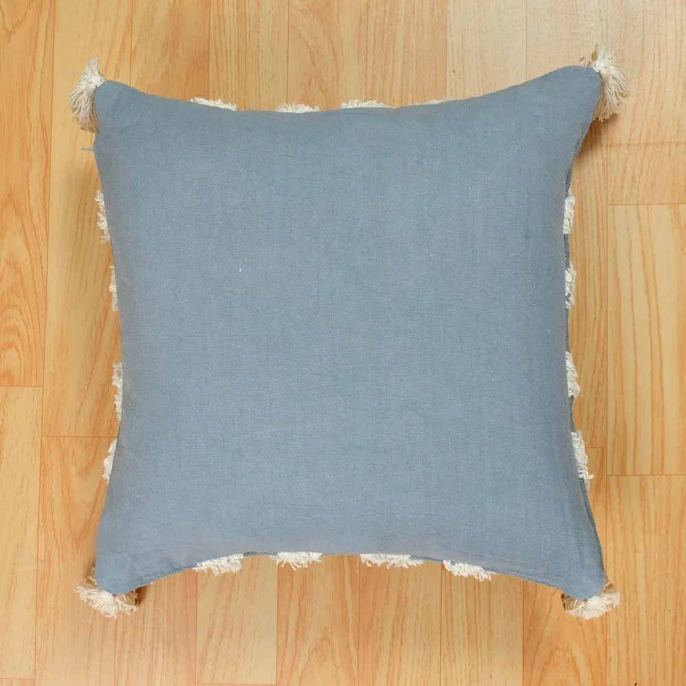 Tufted Concentric Diamond Cushion Cover, Blue - Decor & Living - 2