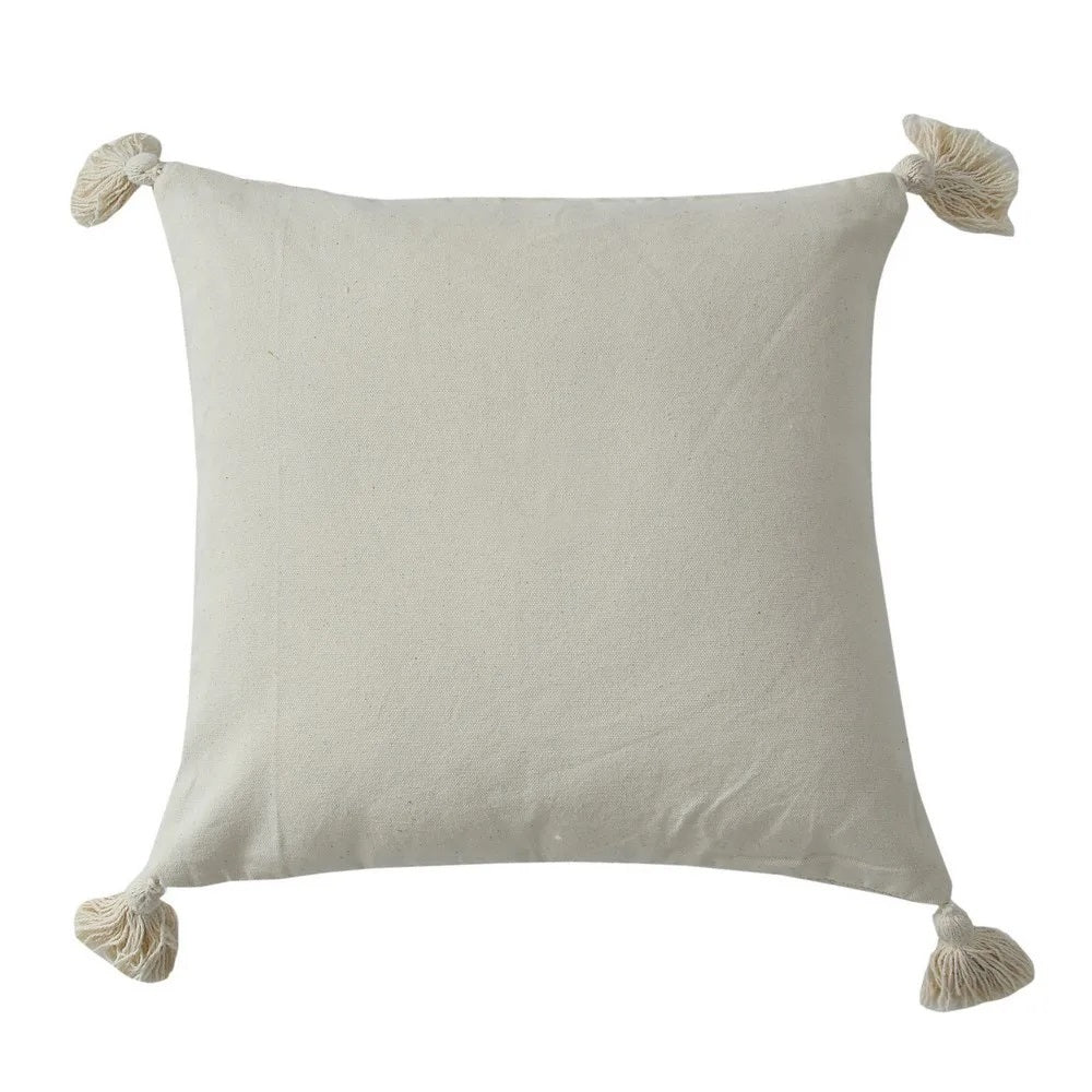 Tufted Cushion Cover Round Pattern, Off-White - Decor & Living - 4