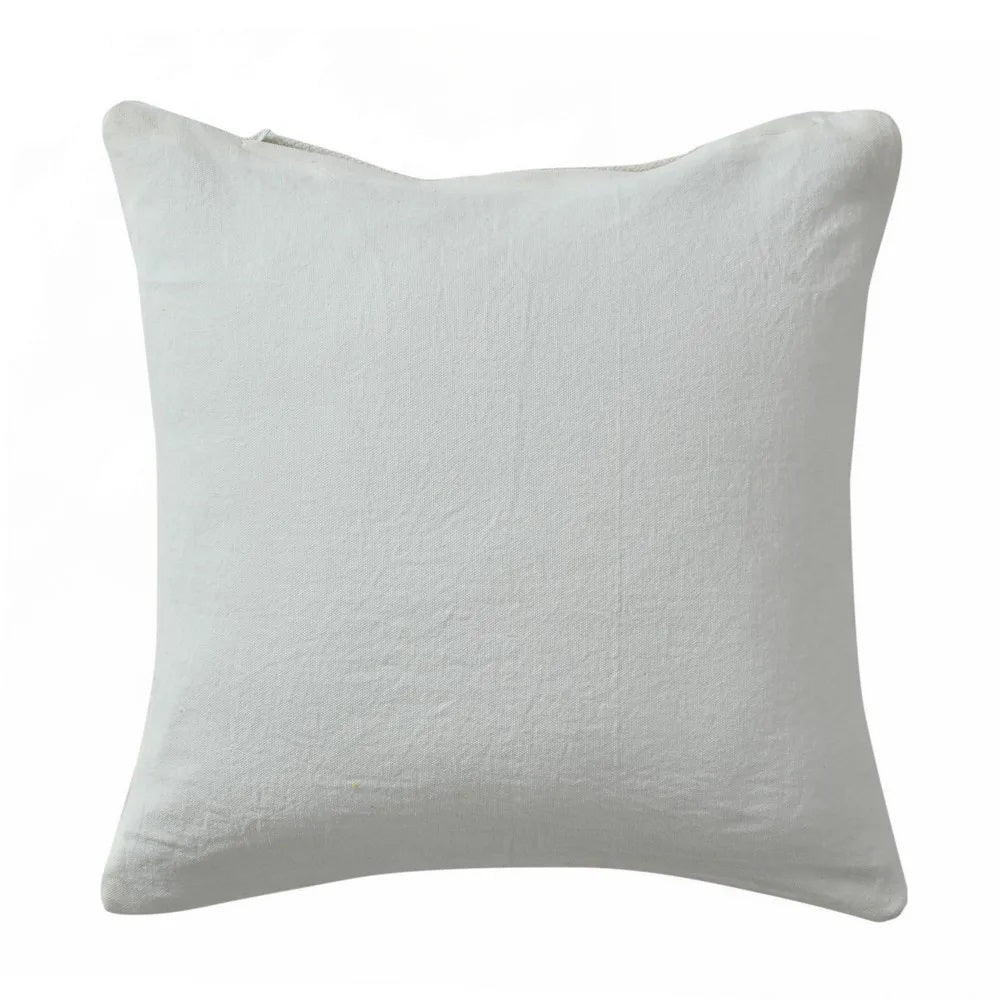 Small Diamonds Barfi Tufted Cushion Cover, White - Decor & Living - 4