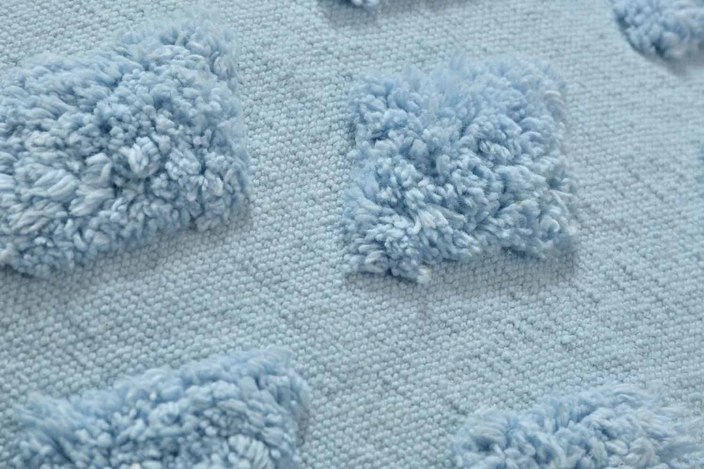 Small Diamonds Barfi Tufted Cushion Cover, Lite Blue - Decor & Living - 2