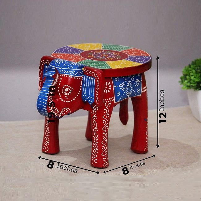 Handicraft Wood Elephant Stool For Home Decoration - Home Decor - 5