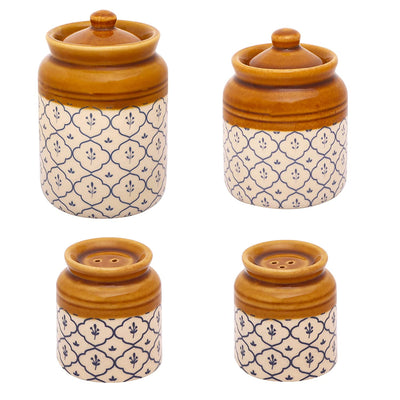 Ek Do Dhai Turkish Ceramic Burnijar Set of 3 - Dining & Kitchen - 6