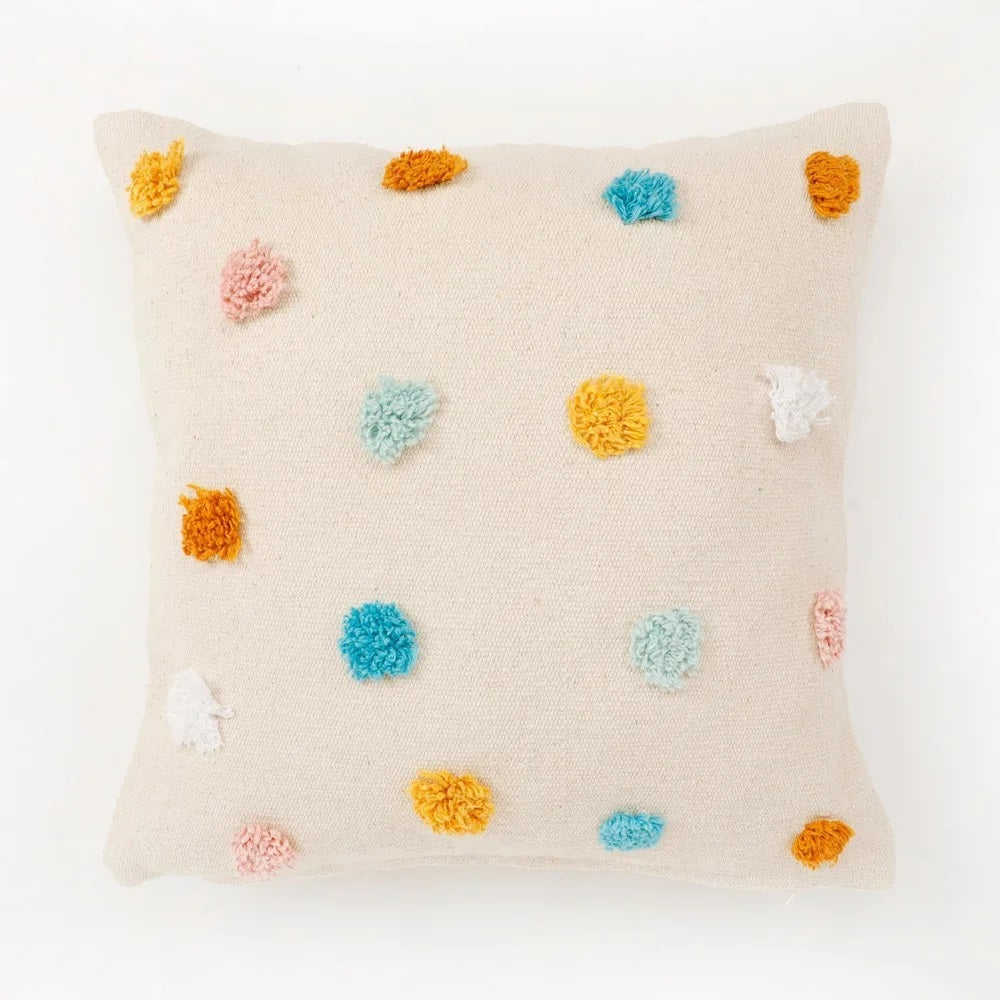 Tufted Cushion Cover Small Colorful Dots - Decor & Living - 2