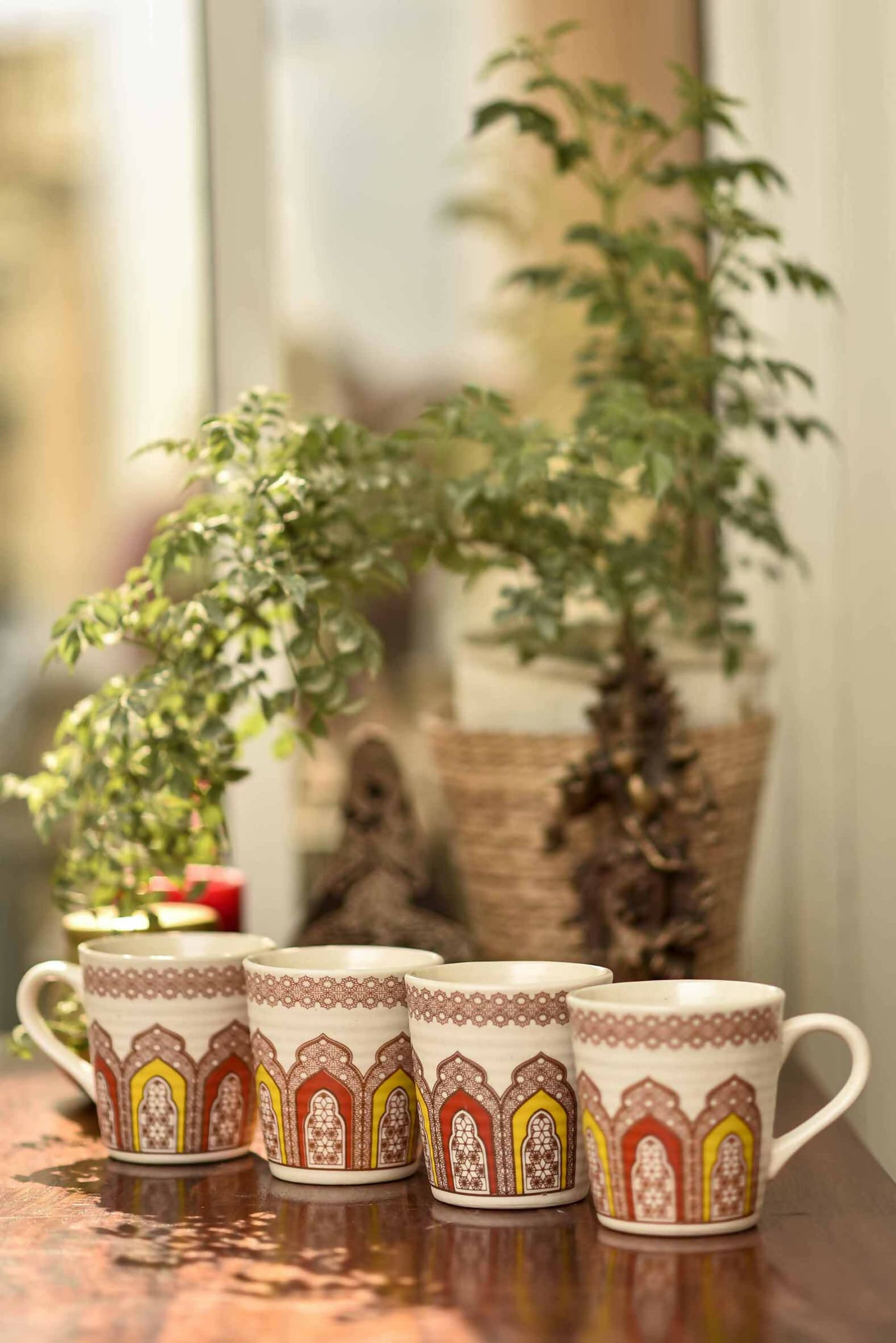Touch of Regalia Stoneware Ceramic Coffee/Milk Mugs - Dining & Kitchen - 1