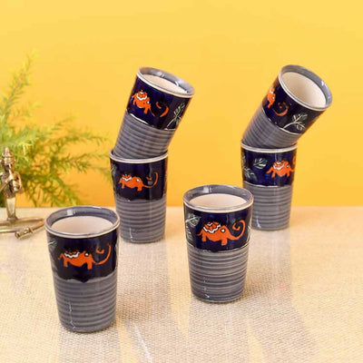 Morning Tuskers Drinking Glasses - Set of 6 - Dining & Kitchen - 1