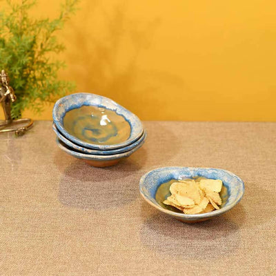 Turquoise Nut Servers Bowls - Set of 4 - Dining & Kitchen - 1