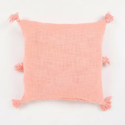 Tufted Cushion Cover Rainbow Shape, Tassels, Pink - Decor & Living - 5
