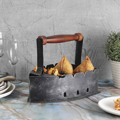 Ek Do Dhai BBQ Iron Serving Platter XL - Dining & Kitchen - 2