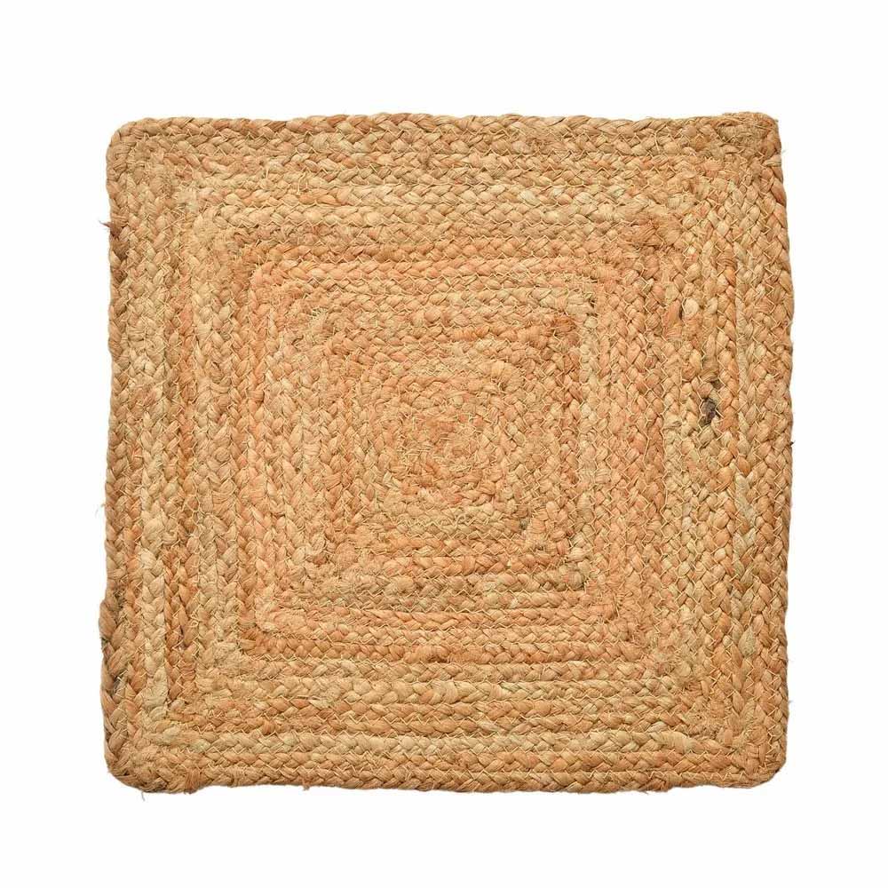 Jute Braided Square Placemat - Pack of 2 - Dining & Kitchen - 5