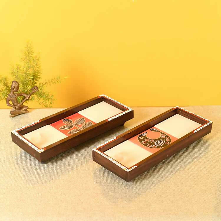 Handcrafted Mosaic Tray - Set of 2 - Dining & Kitchen - 1