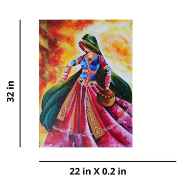 Dancing Rajasthani Girl (VR) - Wall Decor - 3