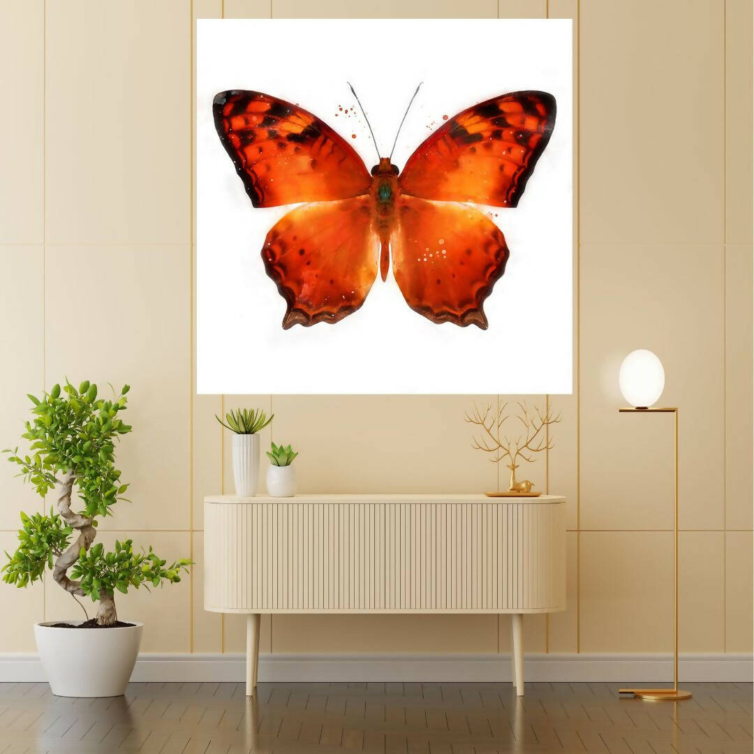 The Beautiful Orange Butterfly - Wall Decor - 1