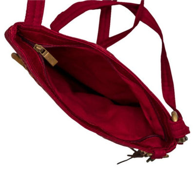 Maroon Quilted Sling Bag - Fashion & Lifestyle - 3
