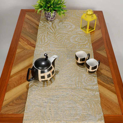 Cotton Foil Printed Table Runner with Tassels - Dining & Kitchen - 8