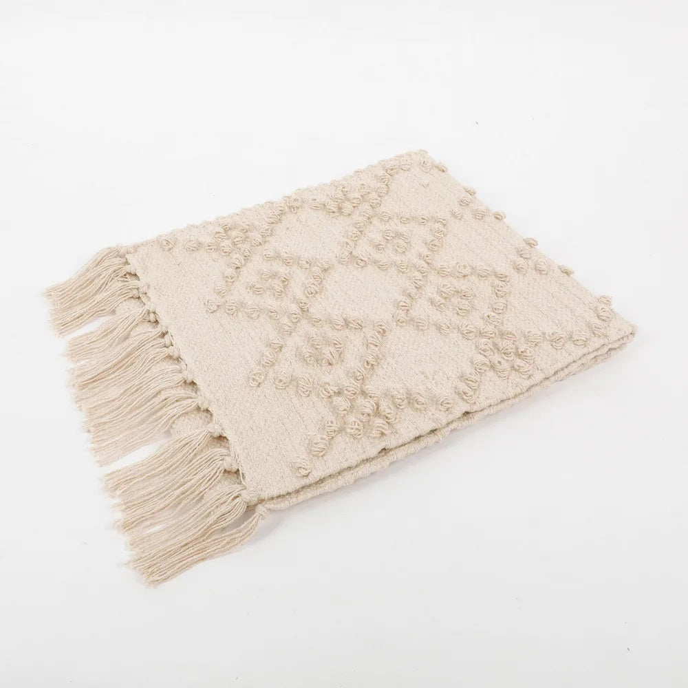 Knitted Tufted Table Runner Diamonds - Dining & Kitchen - 5