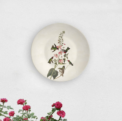 Indian Chirping Humming Birds Decorative Wall Plate - Wall Decor - 1