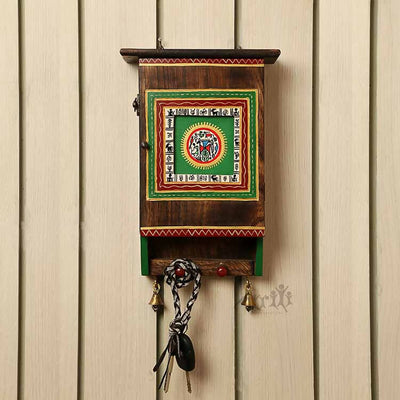 Warli in Springs Key Holder Box - Wall Decor - 1
