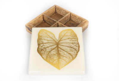Wooden Box Gold Leaf - Storage & Utilities - 3