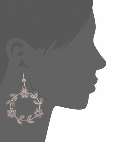 Laurels Galore - Silver Filigree earrings SJ-990 - Fashion & Lifestyle - 3