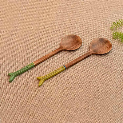 Handcrafted Wooden Ladles (Set of 2) - Dining & Kitchen - 1