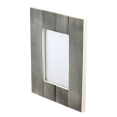 Photo Frame Black+White Resin Stripes - Decor & Living - 3