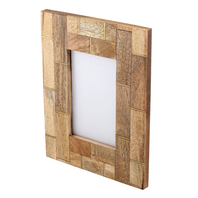 Photo Frame Wood Brass Inlay - Decor & Living - 3