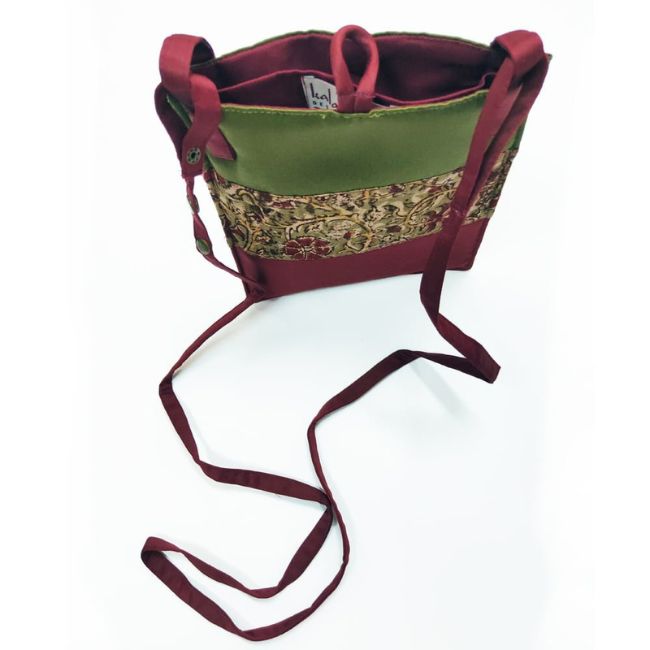 Green & Maroon Sling Bag - Fashion & Lifestyle - 2