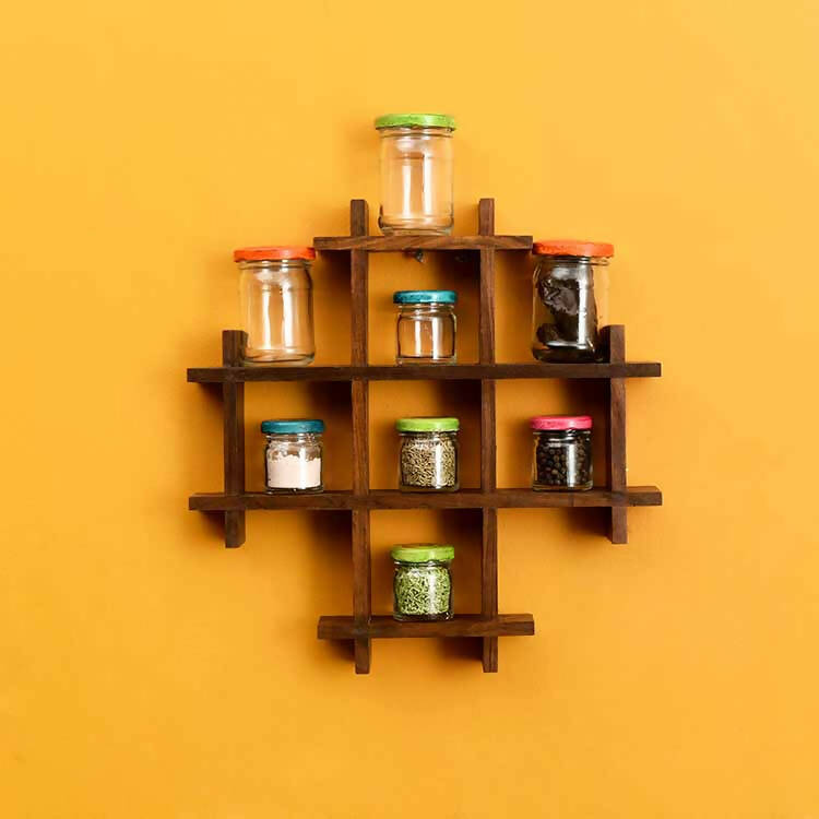 Spices Organizer For Wall Set of 8 (13x2x13") - Dining & Kitchen - 1