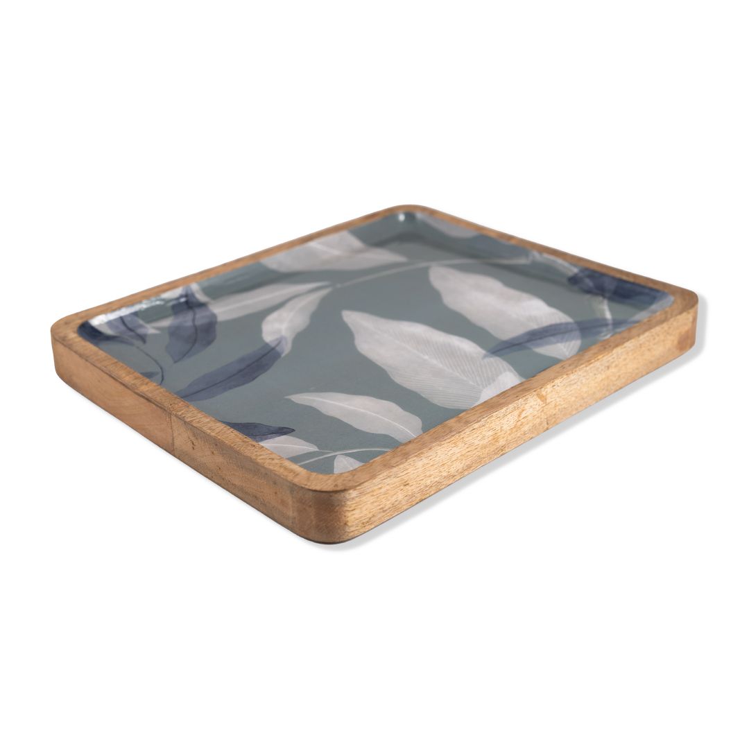 Wooden Platter Leaf Print - Dining & Kitchen - 3