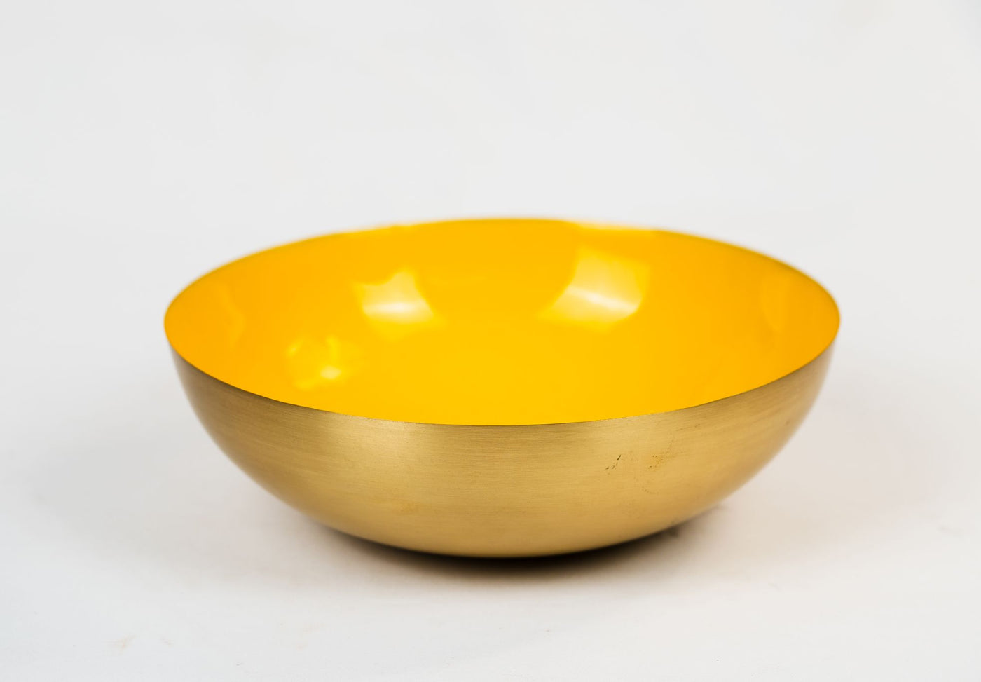 Serving Bowl Brass Yellow - Dining & Kitchen - 2