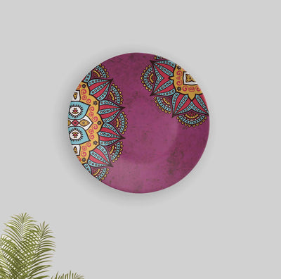 Pink Mandala Art Decorative Wall Plate - Wall Decor - 1
