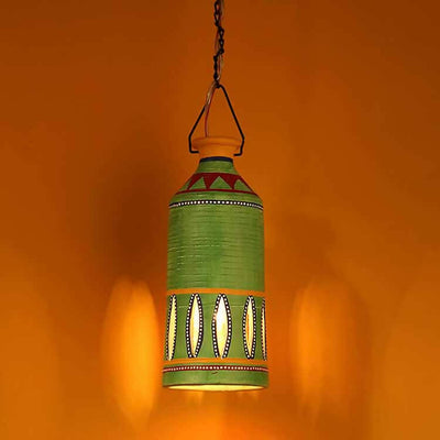Roma-D Terracotta Pendant Lamp in Lemon Green - Decor & Living - 1