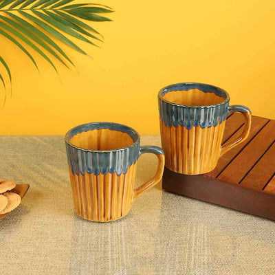 Rustic Orange Mugs - Set of 2 - Dining & Kitchen - 1