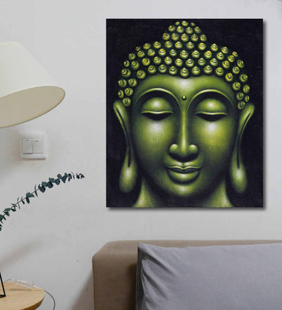 Green Tranquil Buddha - Wall Decor - 1