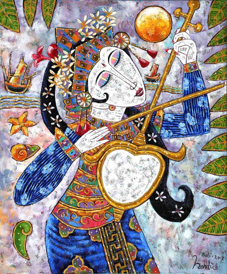 Musical Oriental Woman - Wall Decor - 2