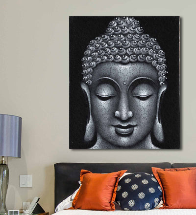 Buddha on Lace Fabric - Wall Decor - 1