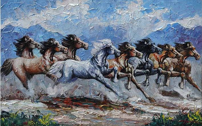 Royal Galloping Horses - Wall Decor - 2
