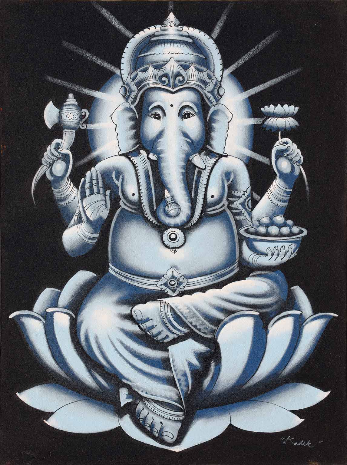 Divine Blessings of Ganesha - Wall Decor - 1
