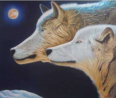 Wolf and the Moon - Wall Decor - 2